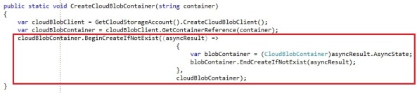 Windows Azure Blob Storage with blob containers, permissions and metadata