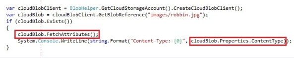 Storing and retrieving data with Windows Azure Blob Storage